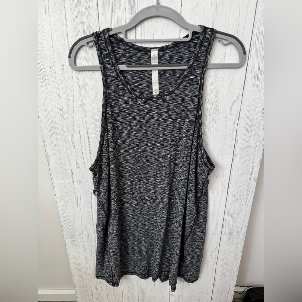 Lululemon Black and Gray Goal Up Tank Top